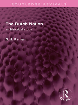 cover image of The Dutch Nation